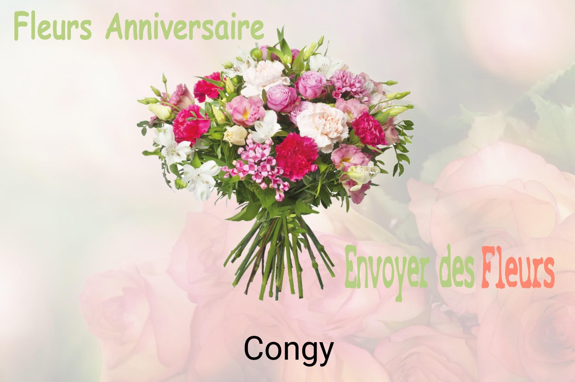 Bouquet de fleurs d’anniversaire livré à Congy