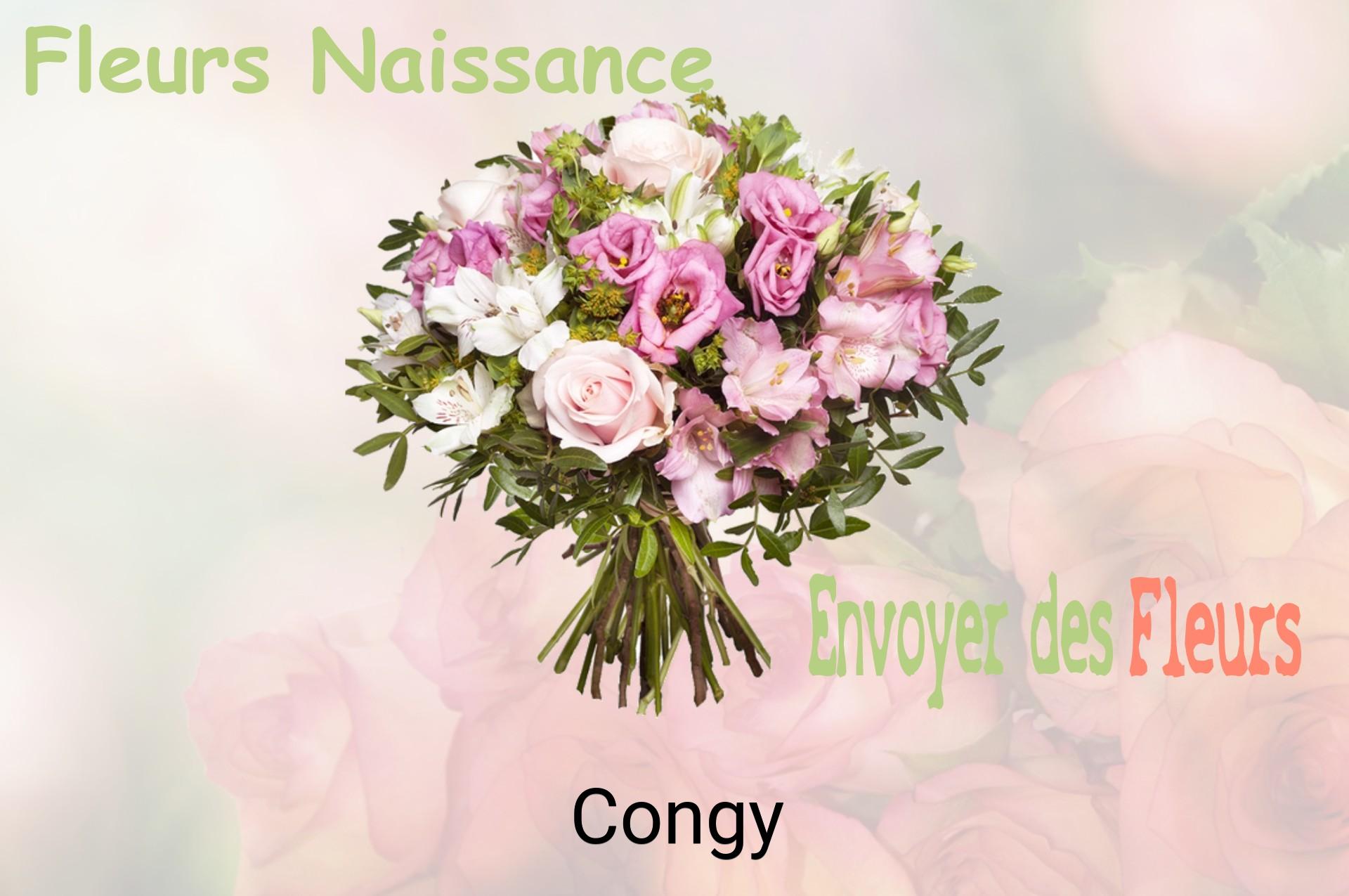 Bouquet de fleurs de naissance livré à Congy
